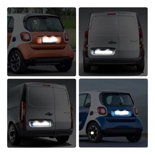 Iluminación de matrícula para Smart Fortwo 453 ideal para trayectos urbanos nocturnos 6