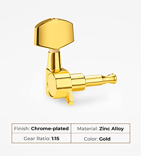 Vangoa Guitare Mécaniques Boutons, 3L3R Cordes Tuning Pegs Clés Chevilles Têtes Fermés, pour Guitare Électrique ou… - Les Beatles, Paul McCartney, John Lennon, RIngo Starr, George Harrison Vangoa Guitare Mécaniques Boutons, 3L3R Cordes Tuning Pegs Clés Chevilles Têtes Fermés, pour Guitare Électrique ou… – Image 6