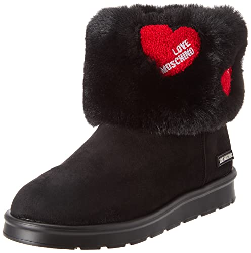 Love Moschino Damen St.ttod.Winterboot Scamosciato Stiefelette, Schwarz, 37 EU Cover