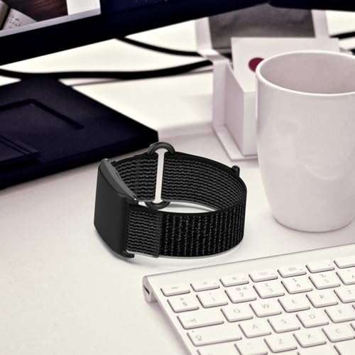Bracelet Whoop 4.0 nylon noir gris par LOKEKE pour suivi de performance - 4