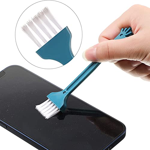 SHULLIN Pack of 17 Metal Anti Dust Plug Phone Port Cleaning Brush Kit Mobile Phone Speaker Cleaning Brushes Mobile Phone Cleaning Phone Receiver Cleaning Brush for iPhone 11/11 Pro Max/12 Mini/12 - Image 4