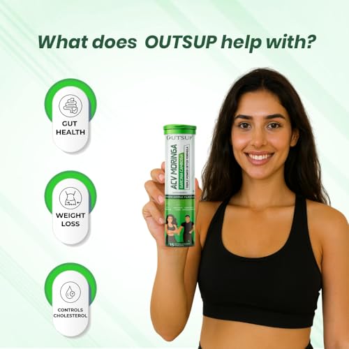 Image of ACV Moringa with Garcinia Cambogia | For Supports Weight Loss, Control Cravings, Convert Fat Into Energy, Boost Energy & Immunaity - 15 Effervescent Tablet