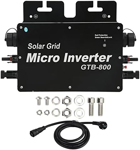 Waterproof MPPT Solar Power Inverter with WiFi APP Monitoring – 800W Micro Grid Tie Inverter for EU Plug 230V Solar Systems