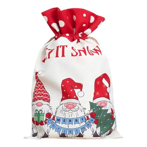 TAIYOU Weihnachtssäcke Weihnachtsmann Sack 35 x 50 cm Große...