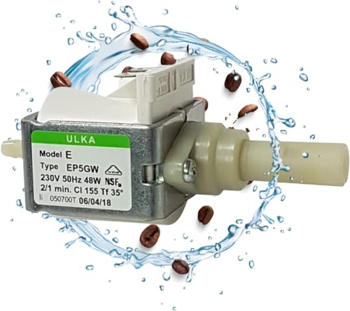 Lichtblau Ulka EP5GW 48W 230V I Bomba de repuesto ignífuga apta para Philips Saeco 996530007753 12000140, DeLonghi 5113211311, Miele 5035151 & Krups MS-622743 I Bomba de agua automática