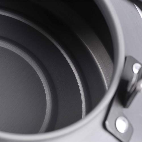 Distrade Camping Kettle - 1.1L Portable Ultra-Light Outdoor Hiking Camping Picnic Water Kettle, Teapot, Coffee Pot - Compact, Quick-Heat & Anti-Scalding… #TOP4