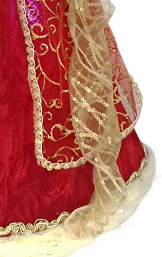 Windy Hill Collection 18" Inch Standing Red Fiber Optic Lighted Angel Christmas Tree Topper Or Table Top 167510 #TOP5