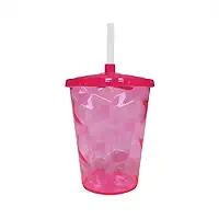 Kit 25 Copos De Acrílico Colorido Para Festa Personalizar Lembrancinha 500ml Twister (Pink)