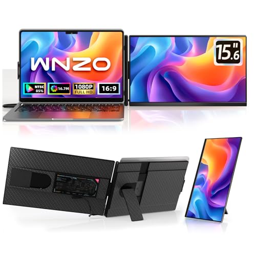 Image of Laptop Screen Extender 15.6 inch 120% sRGB - FHD 1080P IPS Dual Laptop Monitor Extender with Detachable Screen, Second Monitor for 13 inch-17.3 inch Laptops, Plug-Play for Windows Mac Android Chrome