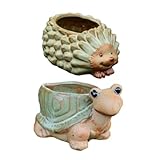 Pot de fleurs fantaisie : idéal pour décorer votre bureau, rebord de fenêtre, cuisine, salle de bain, bureau et chambre à coucher, pot de fleurs à motif animalier