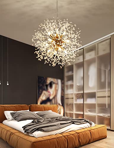 Lustre créative moderne salon suspension LED cristal luminaire chambre design