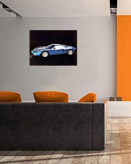 Miniatura 4 de 1965 - Póster decorativo para pared de automóvil Ford Gt 40 Mustang (16 x 20 pulgadas)