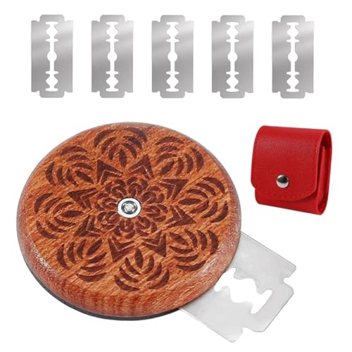 Cortador de pan - herramienta para marcar | Mango ergonómico de madera, cuchilla para cortar pan con mango ergonómico para principiantes en repostería, para cortar pans en casa y hornear a mano.