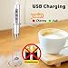 Sakgos Milk Frother with Stand Rechargeable-Handheld Frother Wand with 3 Stainless Whisks 3 Speed Adjustable, Electric Whisk Drink Mixer, Foam Maker Blender for Matcha Latte Cappuccino Chocolate