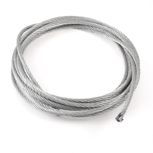 Image of 5mm Diameter Flexible Steel Wire Rope Cable 5m Length