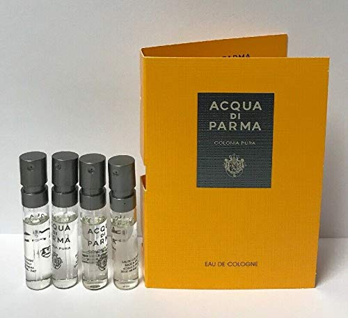 4 Acqua Di Parma Colonia Pura Eau De Cologne Spray Sample Vial 0.05 oz/1.5 ml