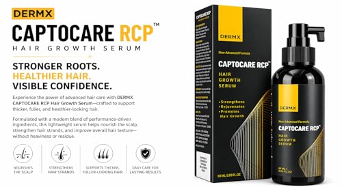 Image of New CAPTOCARE RCP Hair Growth Serum | With 3% Redensyl, 5% Capixyl, 3% Procapil & 5% Saw Palmetto | Strengthens, Promotes Hair Growth & Stimulates Hair Follicles | For All Hair Types | (60ml)