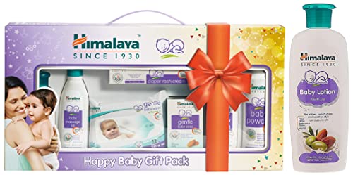 Image of Himalaya Baby Gift Pack Series,Pack of 1 Set,White & Himalaya Baby Lotion (200ml)