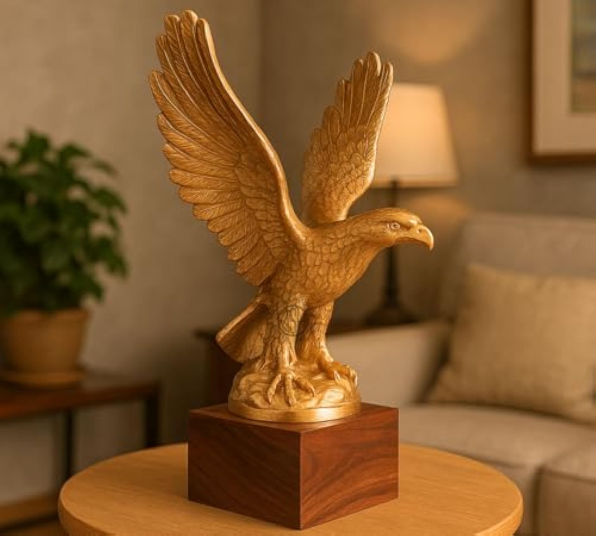 Handmade Garuda Eagle Statue, Decorative Sculpture for Home Decor