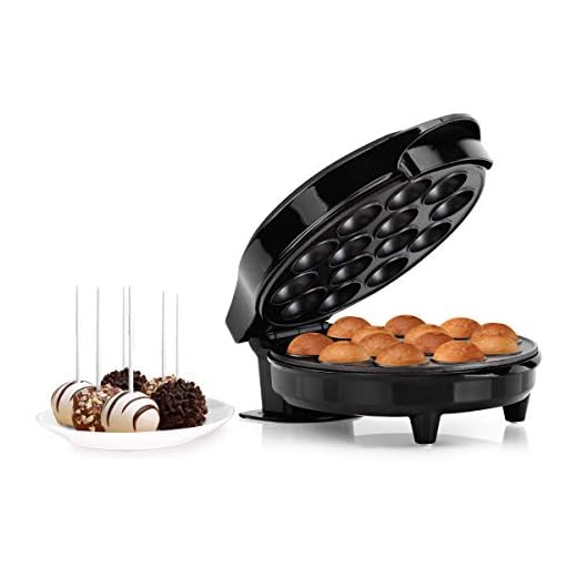 Holstein Housewares HF-09014SS Cake Pop Maker, Makes 14, Black