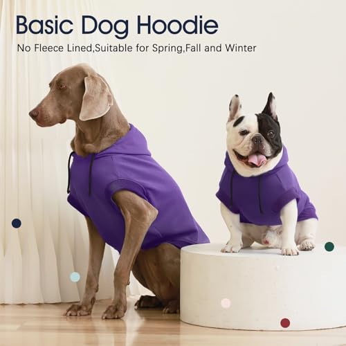 IECOii Kapuzenpullis für Hunde,Hunde Kapuzenpulli,Pullover Dog Hoodie Sweatshirt,Haustier Hund Kapuzen Kleidung,Hundepullover für Mittelgroße, Große und Extra Große Hund (kein Vliesstoff),M-4XL