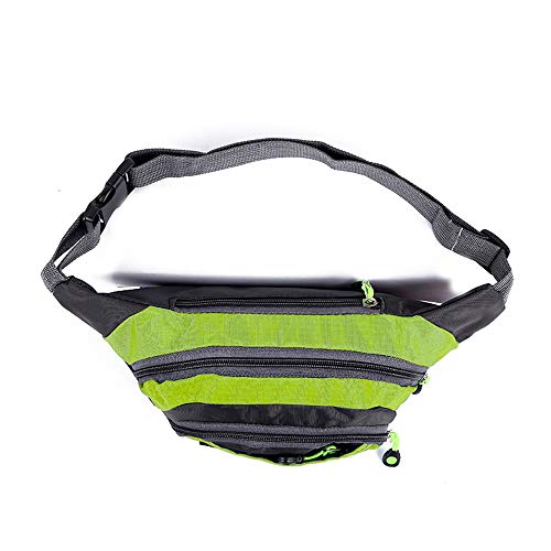 KKmoon Bolsa de cintura esportiva com grande capacidade à prova d'água para homens e mulheres Fanny