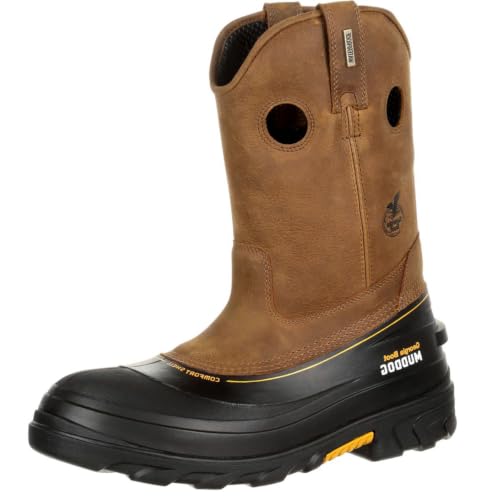 Image of Georgia Boot Men's Muddog Steel Toe Waterproof Wellington Boots