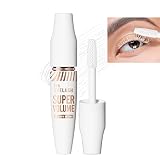 White Mascara Eyelash Primer Super Volume Lash Primer, Non-Dizzy Long-Lasting Eyelashes Curling Masc