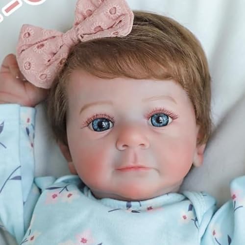 Muñeca Reborn de Vinilo Realista de 49 cm para Niñas miniatura 4