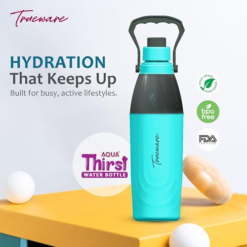 Image of Trueware Aqua Thirst PU Insulated Plastic Water Bottle 1275 ML | BPA Free, Leak-Proof Water bottle Ideal for Office, School, Gym, Sports, Travel and Daily use