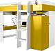 Hochbett mit Schreibtisch von FurnitureByJDM – Multifunktionsmöbel