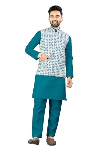 Image of Trustous Traditional Men's Kurta Koti Set (3 PCS SET)