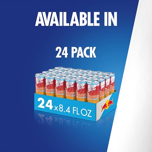 Red Bull Sugar-Free Fuji Apple and Ginger Winter Edition Energy Drink, with 80mg Caffeine plus Taurine & B Vitamins, 8.4 Fl Oz, Pack of 24 Cans