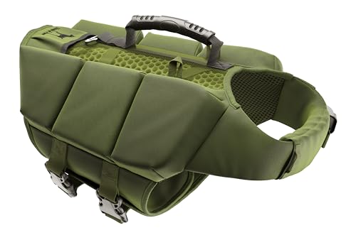 NOAH & PAW Dog Life Jacket, Human Standards Lifejacket Design, Dog Life Vest for Swimming and Boating, 3X Foam Support for Max Floating, Breathable Mesh, Salvavidas para Perros, Size M