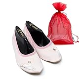 DanzaVinci Bundle Bleyer Turnschläppchen für Kinder 1547-B-11 mit Chiffonbeutel, rosé, 26,...