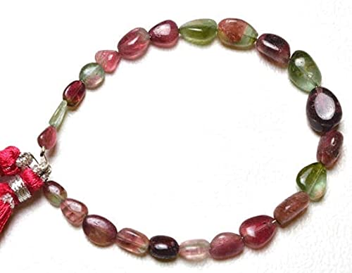 Tourmaline bi-color naturelle AAA perles nuggets haut de gamme pour création bijoux
