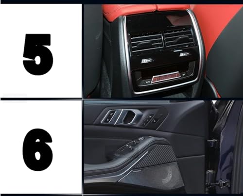 Film TPU anti-rayures pour console centrale intérieure BMW X6M
