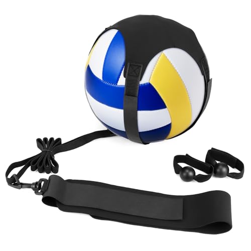 QWORK Rebounder Training Equipment Volleyball Rebounder with Neoprene 3000X Technology Ball Return Trainer for Volleyball Soccer Basketball Water Polo