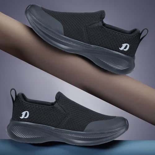 Image of DOCTOR EXTRA SOFT Men's Running & Walking Shoes| Lightweight Comfortable Slip-On Sports Sneakers, Memory Foam Cushion, Breathable Mesh, Anti-Slip Flexible Gym Training Gents Boys D-2011
