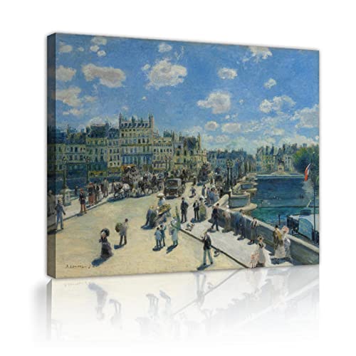 Art mural New Bridge Paris replique de peinture celebre sur toile haut de gamme
