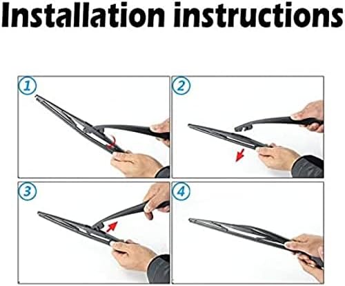 Miniatura 7 de Limpiaparabrisas trasero del coche para Nissan para Micra para marzo Hatchback 2010-2020 limpiaparabrisas trasero