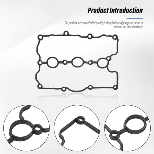 Image of VS 50865 R Engine Valve Cover Gasket Set Compatible with Audi A5 Quattro A6 Quattro A7 Quattro A8 Quattro Q5 Q7 S5 SQ5 S4 A5 A6 Q5 Porsche Touareg 713895700 713895800