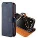 Produktbild Snakehive Lederhülle für iPhone 17 Pro  Klapphülle mit Kartenfächern & Standfunktion (Dunkelblau)