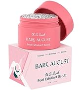 Bare August Foot Scrub - Pure & Natural Exfoliating Treatment - Soothes Skin, Softens Calluses, E...