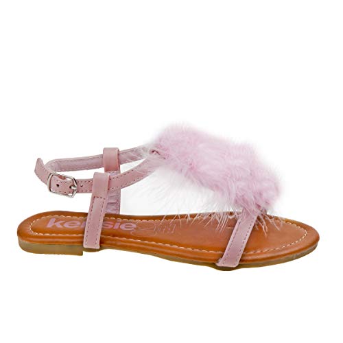 Image of Kensie Girl Girl's Caroline Sandal, Pink, 12 Medium US Little Kid