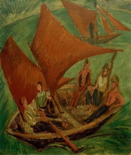 Lienzo decorativo para pared de barcos de pesca: transforme su dormitorio con arte de 60x90cm