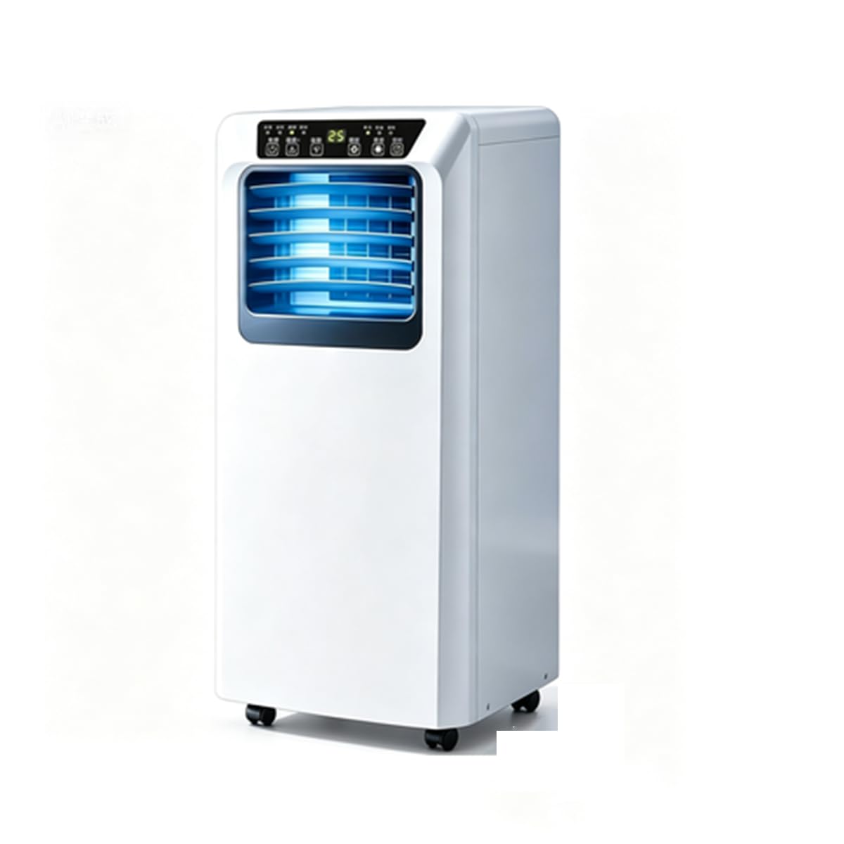 Tragbare Klimaanlage, 12000 BTU, kühlt 30 m² Raum mit Luftentfeuchter, Ventilatormodus, Sp-Timer, Fernbedienung, leicht zu bewegen, Rollen für Zuhause, Büro, Wohnzimmer, Schlafzimmer