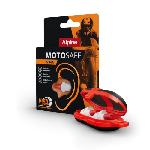 Image of Alpine MotoSafe Sport | Motorcycle Ear Plugs for Wind Noise Reduction