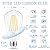 GvvooHome Edison Bulbs 60 watt LED, E26 LED Bulb Non-Dimmable, 4000K Daylight White, ST58 Vintage Light Bulbs, 90+ CRI, E26 Medium Base, Clear Glass, 12 Pack