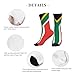 MOCSONE Flag of South Africa Unisex Casual Crew Socks Novelty Athletic Socks Men's Dress Socks Patterned Sock